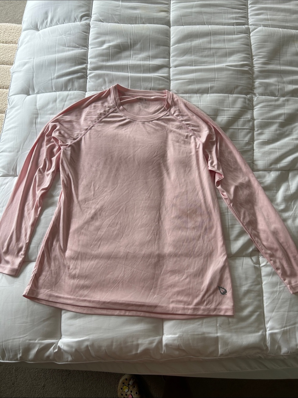 Baleaf Pale Pink Long Sleeve Performance Tee